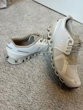 On Cloud Running Women's Sneakers in Off-White